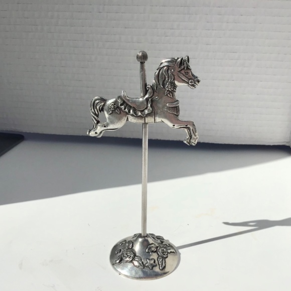 Seagull Pewter Carousel Horse Earring Tree Rose Stars Design 1990 Fantasy Canada - Picture 2 of 5